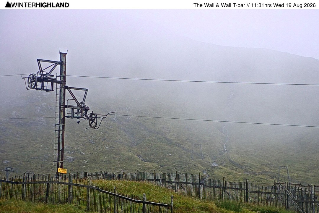 Archiv Foto Webcam Glencoe Mountain - Schlepplift 'The Wall'
