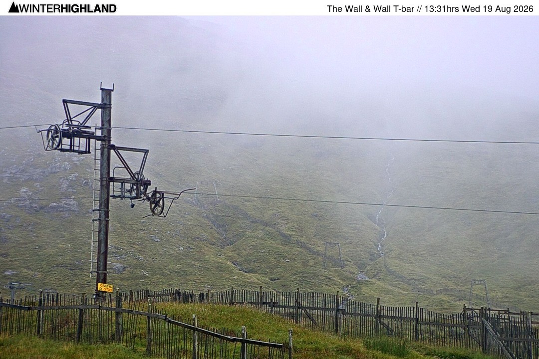 Archiv Foto Webcam Glencoe Mountain - Schlepplift 'The Wall'