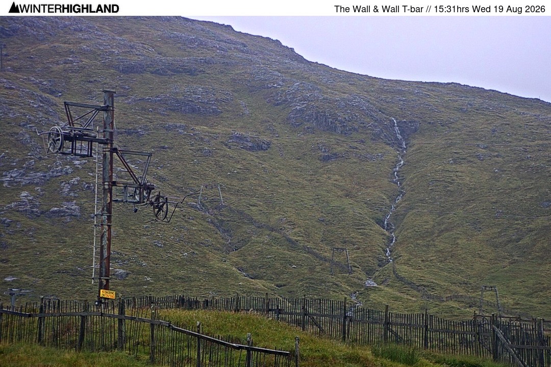 Archiv Foto Webcam Glencoe Mountain - Schlepplift 'The Wall'