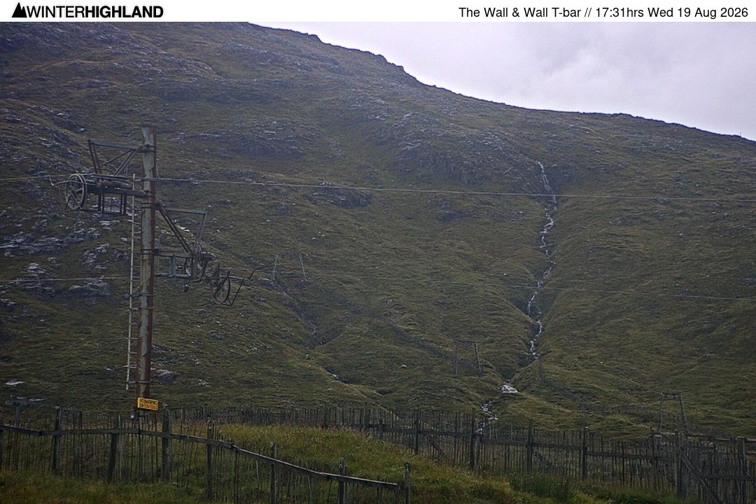 Archiv Foto Webcam Glencoe Mountain - Schlepplift 'The Wall'