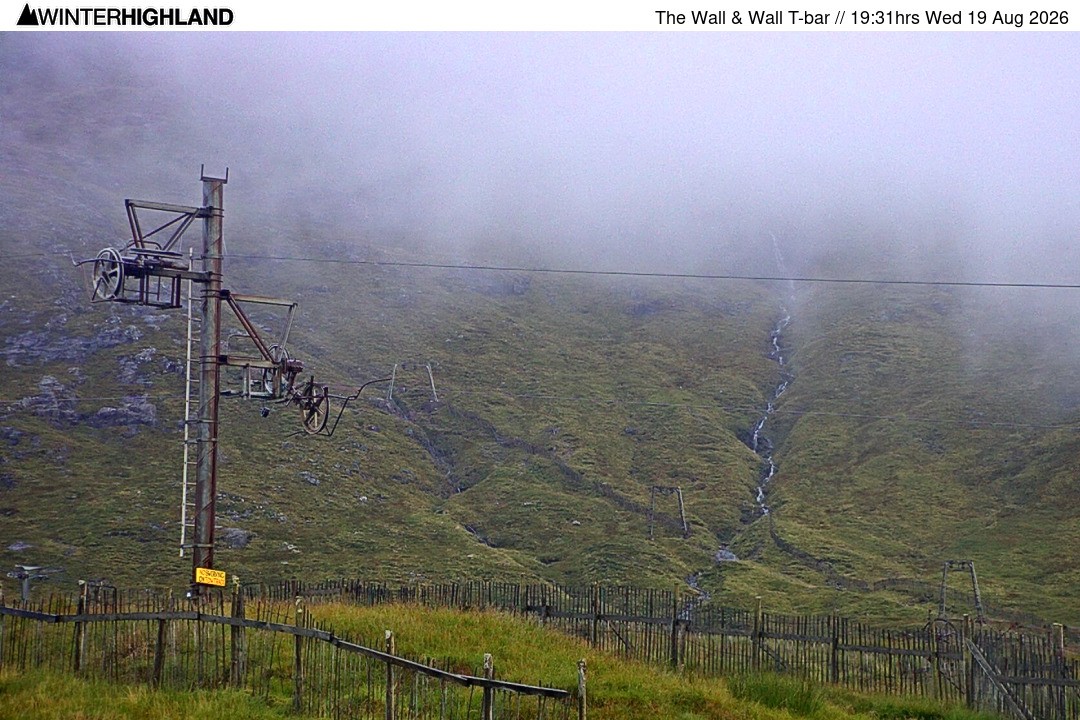 Archiv Foto Webcam Glencoe Mountain - Schlepplift 'The Wall'