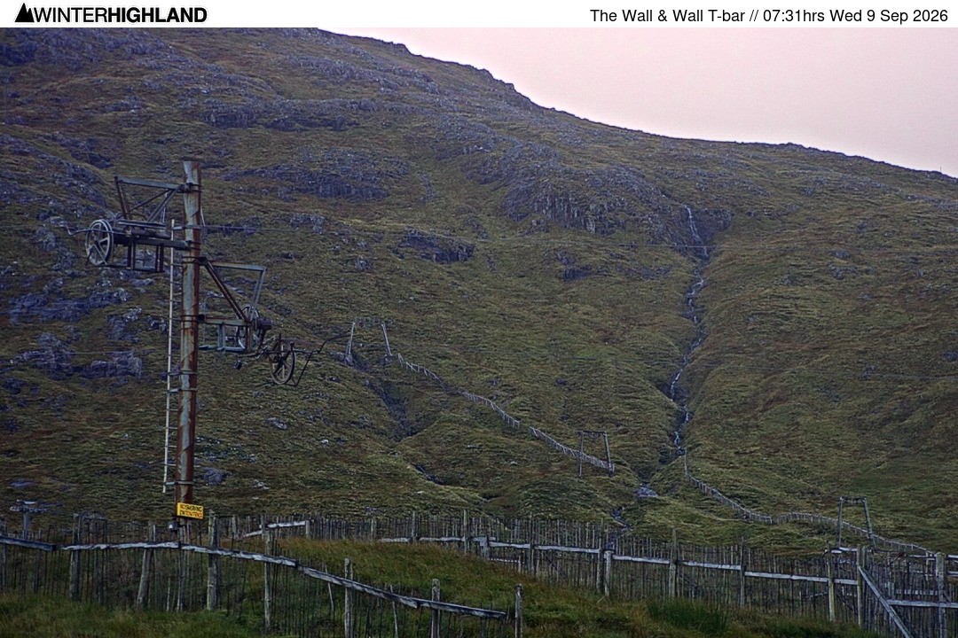 Archived image Webcam Glencoe Mountain - Wall T-bar