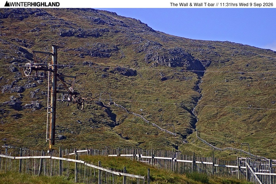 Archived image Webcam Glencoe Mountain - Wall T-bar