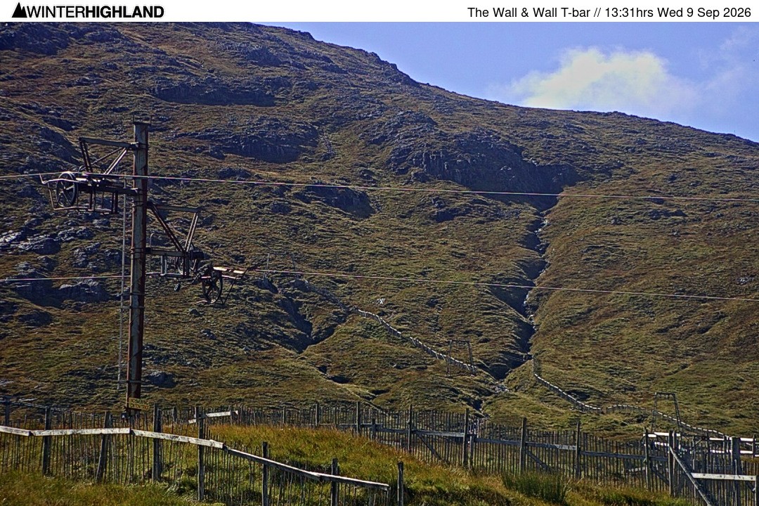 Archived image Webcam Glencoe Mountain - Wall T-bar