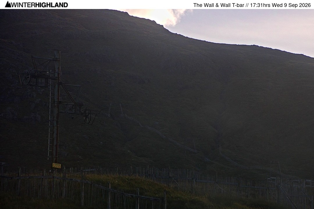 Archived image Webcam Glencoe Mountain - Wall T-bar
