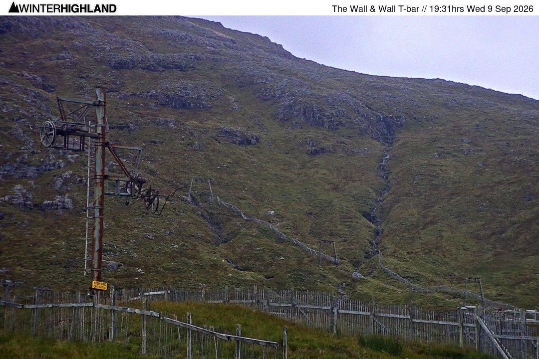 Archived image Webcam Glencoe Mountain - Wall T-bar