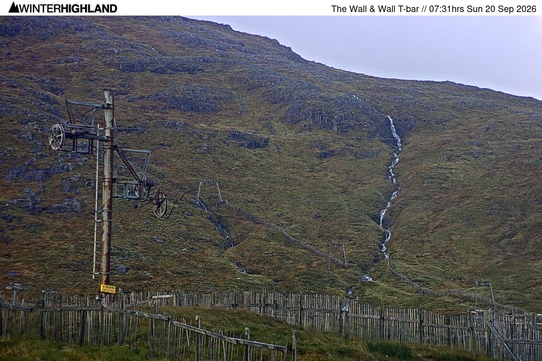 Archived image Webcam Glencoe Mountain - Wall T-bar