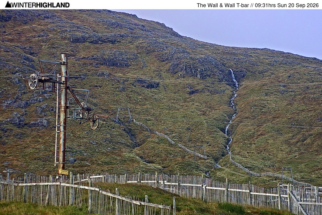 Archived image Webcam Glencoe Mountain - Wall T-bar