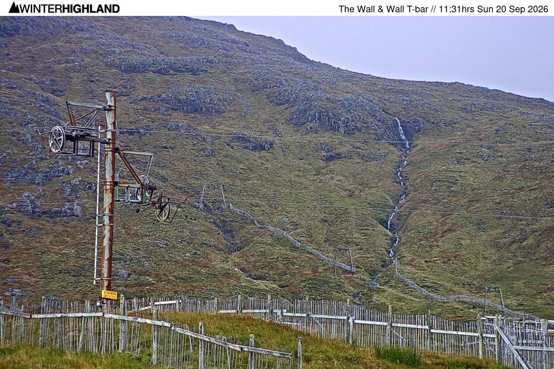 Archived image Webcam Glencoe Mountain - Wall T-bar