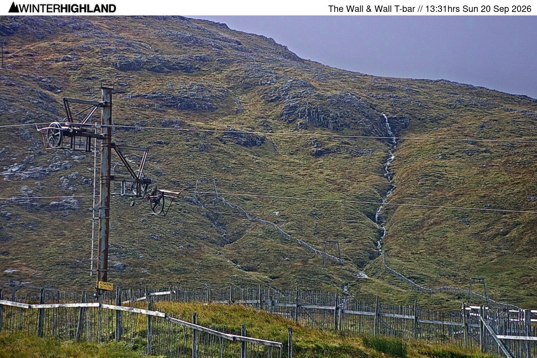 Archived image Webcam Glencoe Mountain - Wall T-bar