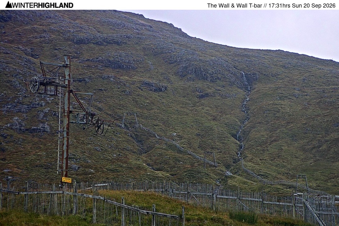 Archived image Webcam Glencoe Mountain - Wall T-bar