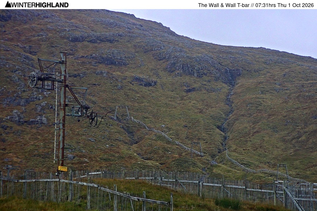 Archiv Foto Webcam Glencoe Mountain - Schlepplift 'The Wall'