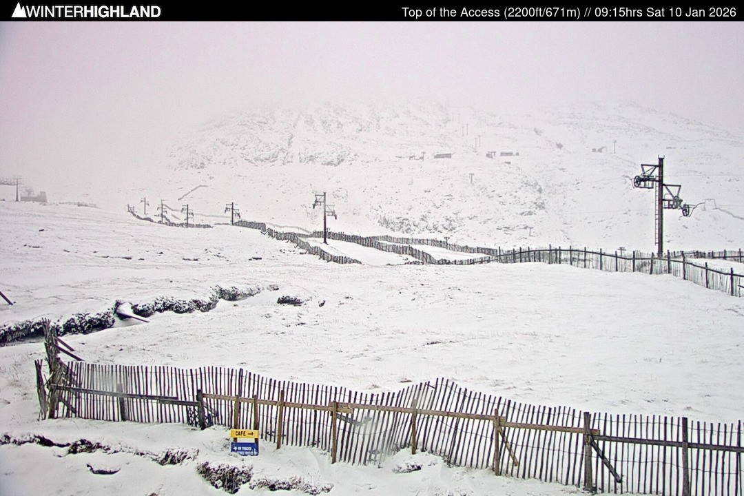 Archiv Foto Webcam Glencoe Mountain - Schottland - Sessellift