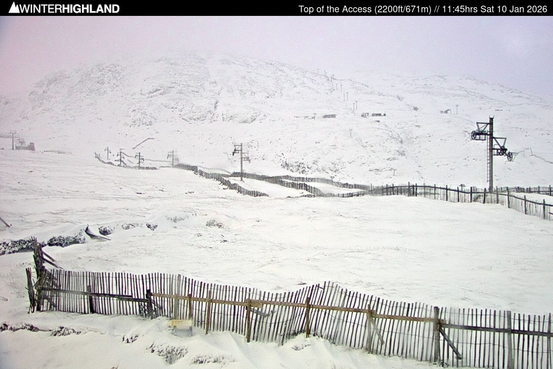 Archiv Foto Webcam Glencoe Mountain - Schottland - Sessellift