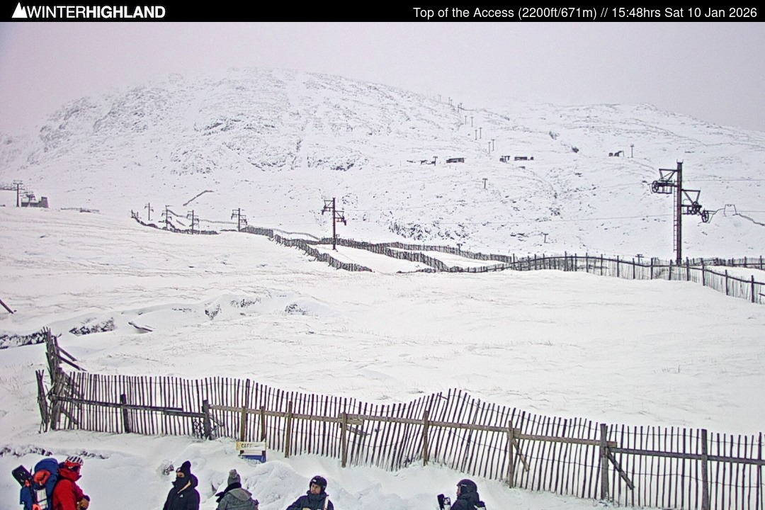 Archiv Foto Webcam Glencoe Mountain - Schottland - Sessellift