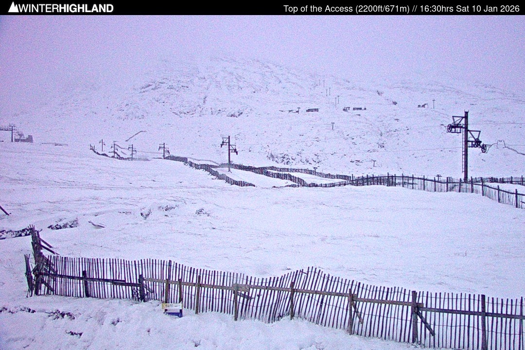 Archiv Foto Webcam Glencoe Mountain - Schottland - Sessellift