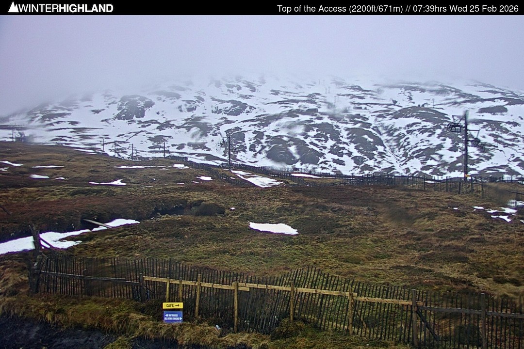 Archived image Webcam Glencoe Mountain - Scotland - Chairlift