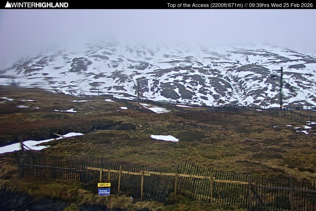 Archived image Webcam Glencoe Mountain - Scotland - Chairlift