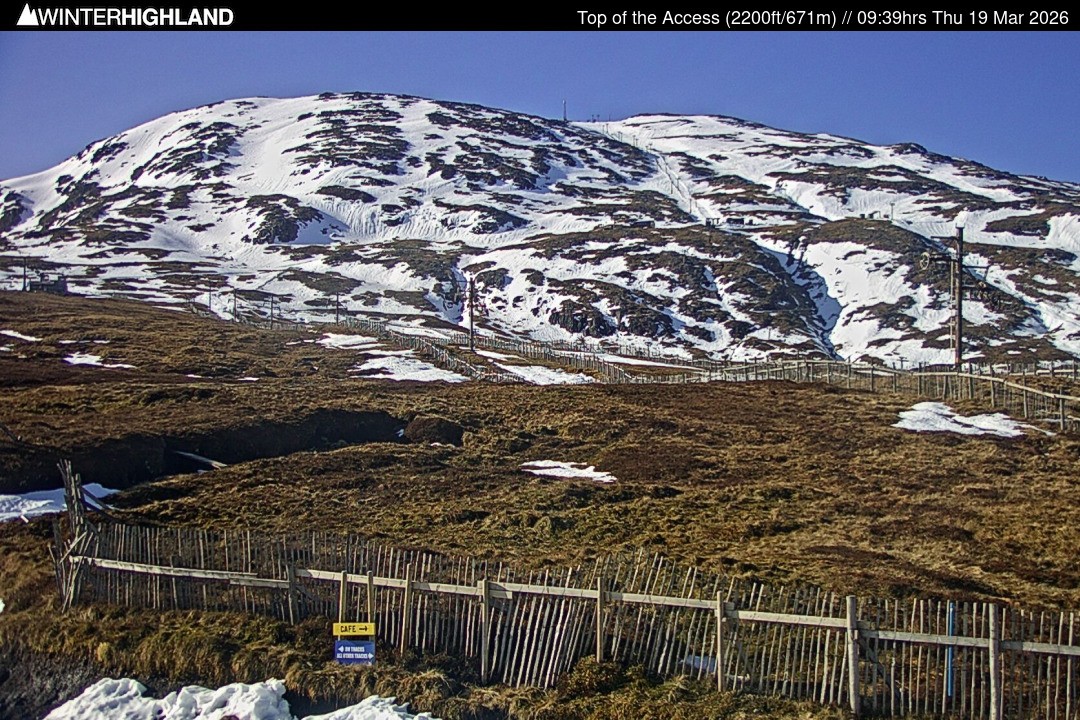 Archiv Foto Webcam Glencoe Mountain - Schottland - Sessellift