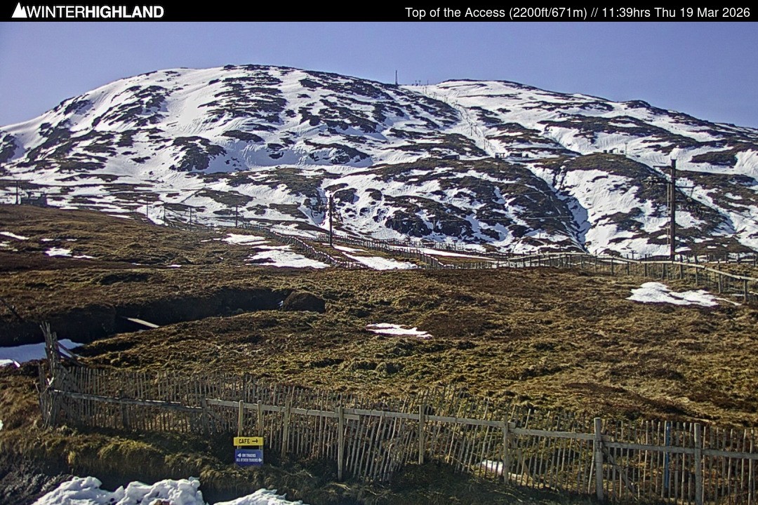 Archiv Foto Webcam Glencoe Mountain - Schottland - Sessellift