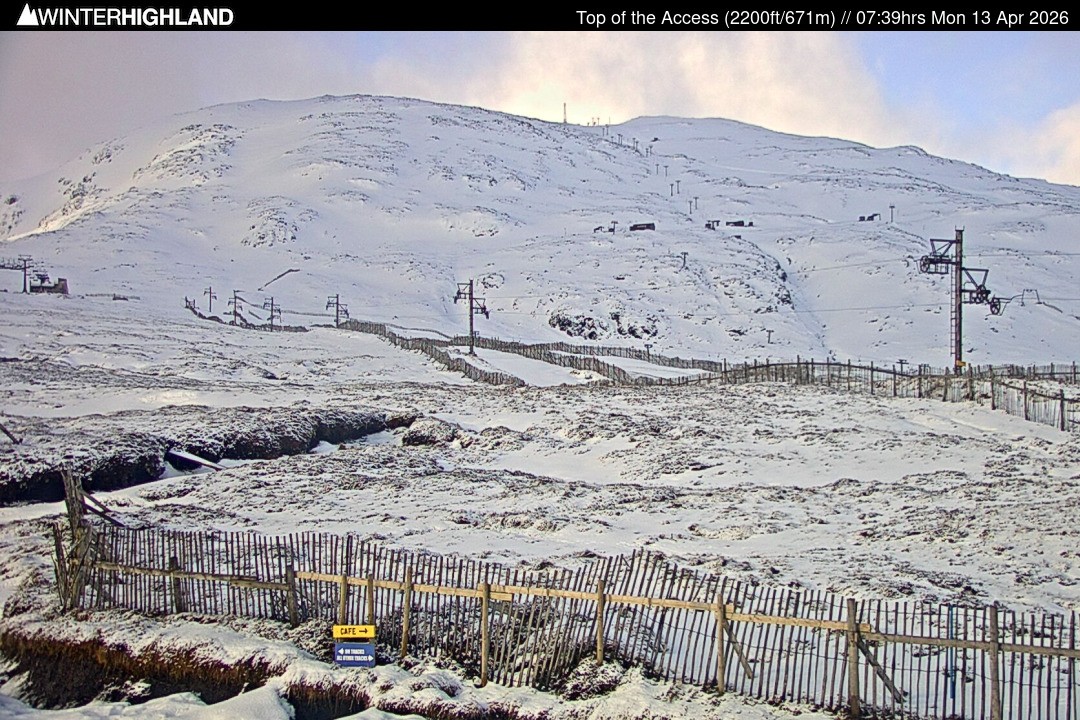 Archiv Foto Webcam Glencoe Mountain - Schottland - Sessellift