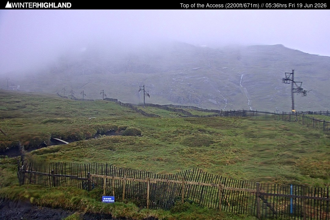 Archived image Webcam Glencoe Mountain - Scotland - Chairlift