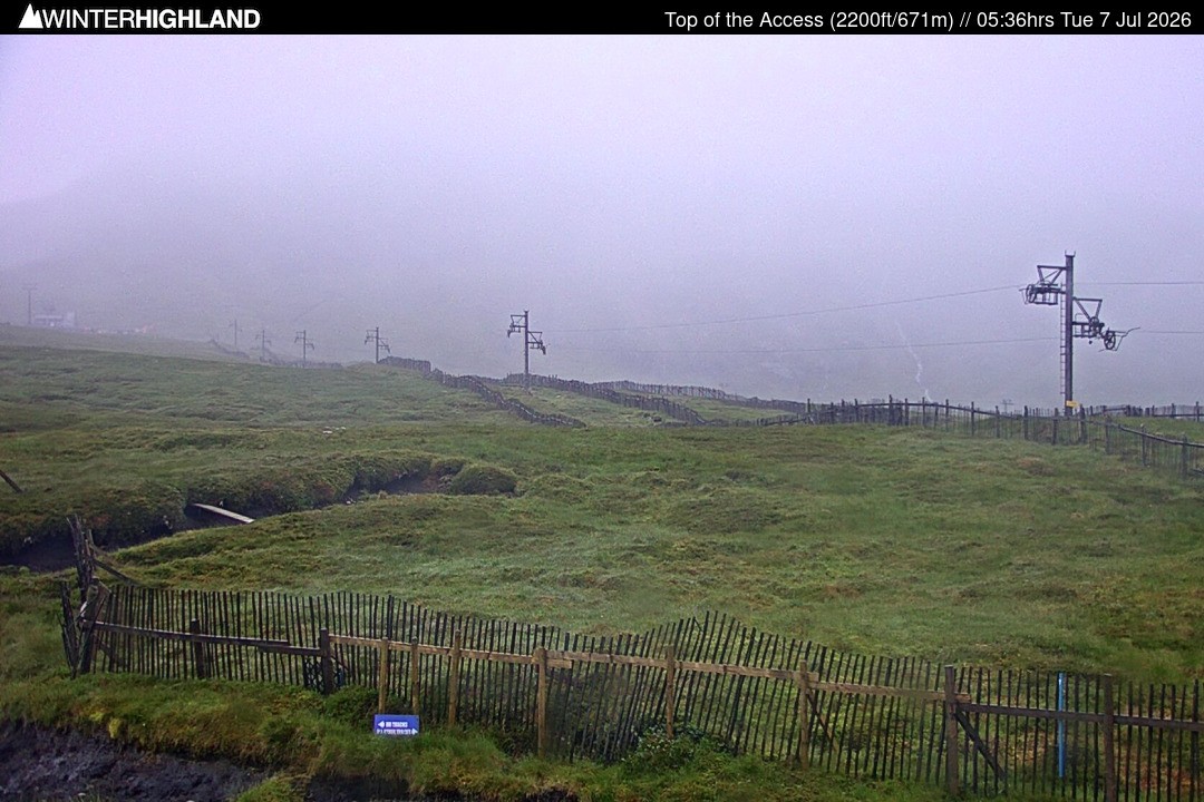 Archiv Foto Webcam Glencoe Mountain - Schottland - Sessellift
