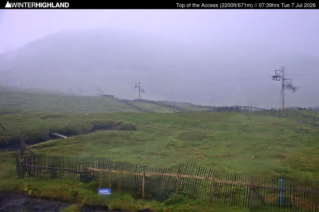 Archiv Foto Webcam Glencoe Mountain - Schottland - Sessellift