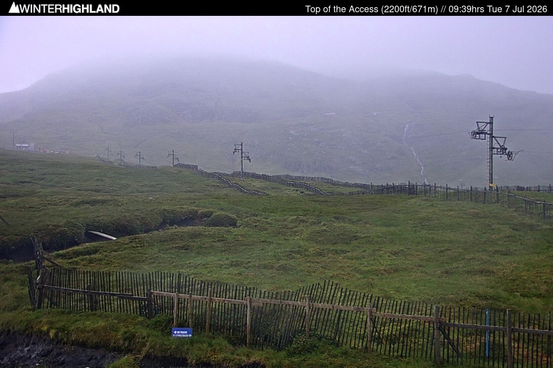 Archiv Foto Webcam Glencoe Mountain - Schottland - Sessellift