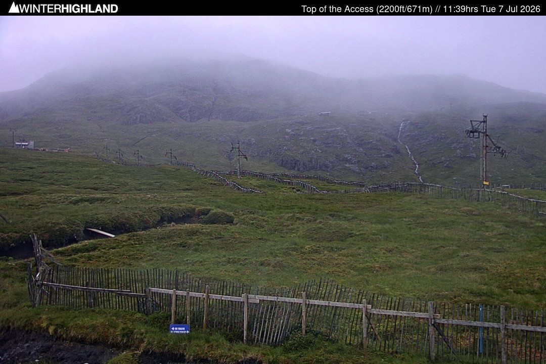 Archiv Foto Webcam Glencoe Mountain - Schottland - Sessellift
