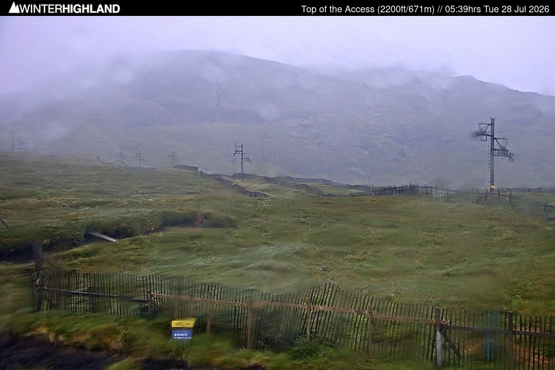 Archived image Webcam Glencoe Mountain - Scotland - Chairlift