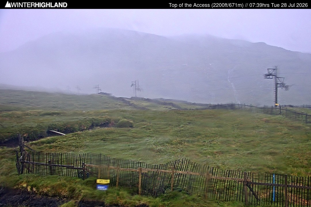 Archived image Webcam Glencoe Mountain - Scotland - Chairlift