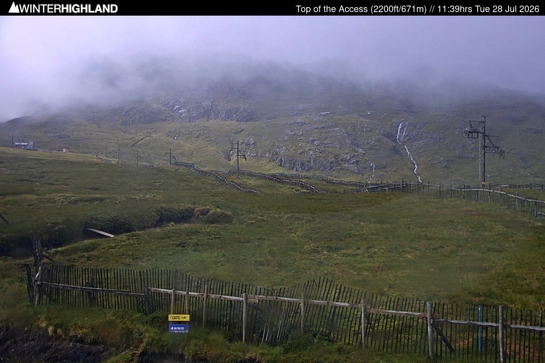 Archived image Webcam Glencoe Mountain - Scotland - Chairlift