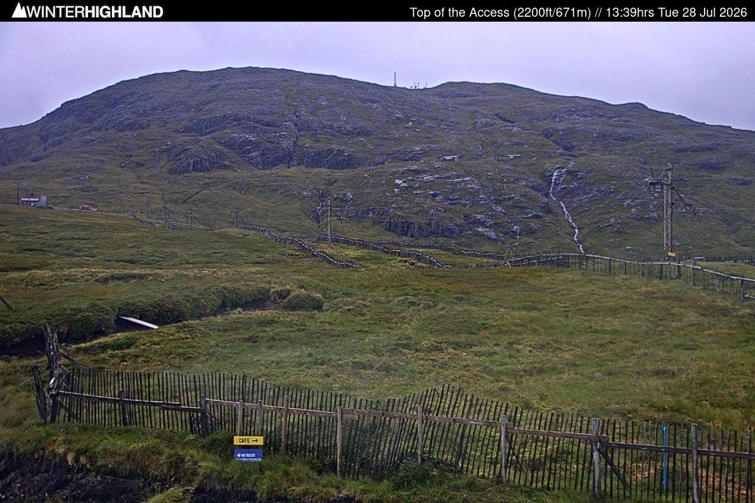 Archived image Webcam Glencoe Mountain - Scotland - Chairlift