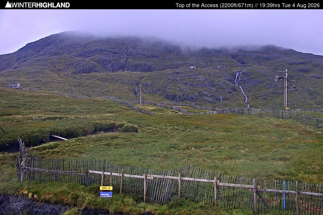 Archived image Webcam Glencoe Mountain - Scotland - Chairlift