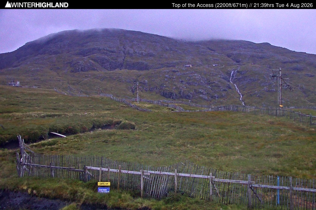 Archiv Foto Webcam Glencoe Mountain - Schottland - Sessellift