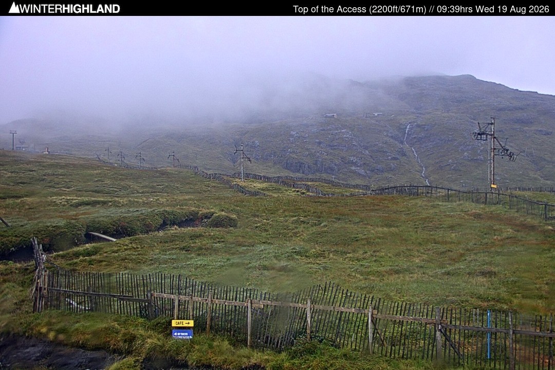 Archiv Foto Webcam Glencoe Mountain - Schottland - Sessellift