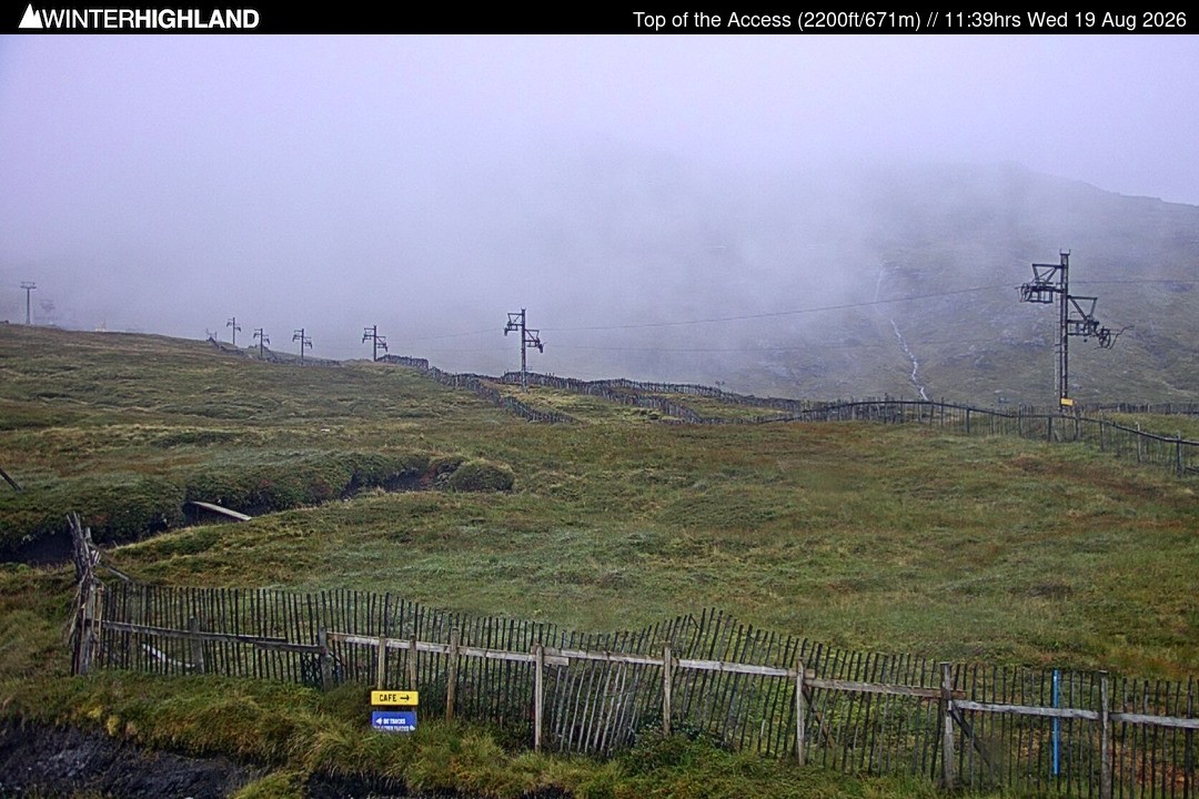 Archiv Foto Webcam Glencoe Mountain - Schottland - Sessellift