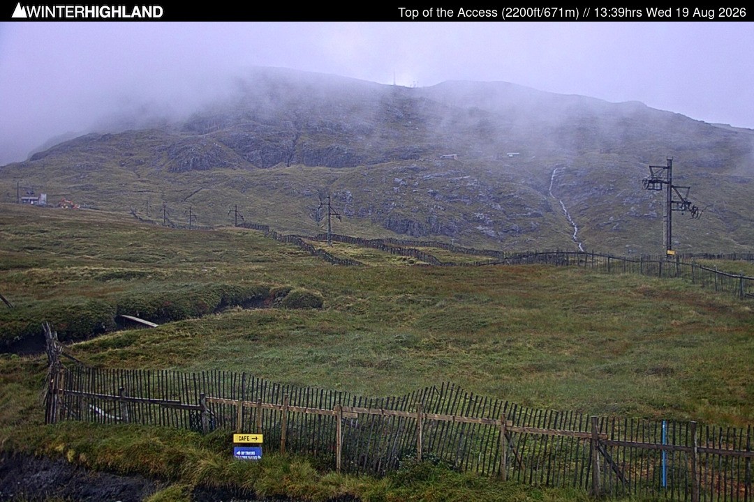 Archiv Foto Webcam Glencoe Mountain - Schottland - Sessellift