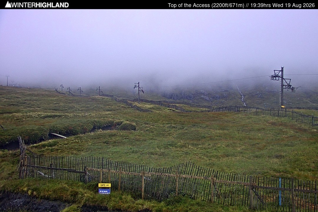 Archiv Foto Webcam Glencoe Mountain - Schottland - Sessellift