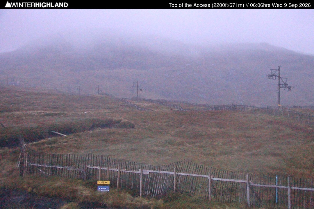 Archived image Webcam Glencoe Mountain - Scotland - Chairlift