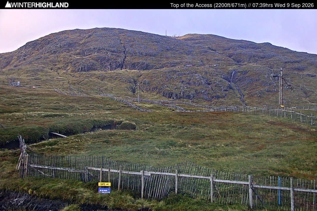 Archived image Webcam Glencoe Mountain - Scotland - Chairlift