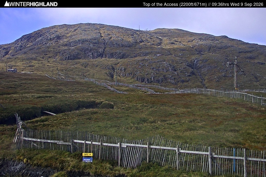 Archived image Webcam Glencoe Mountain - Scotland - Chairlift