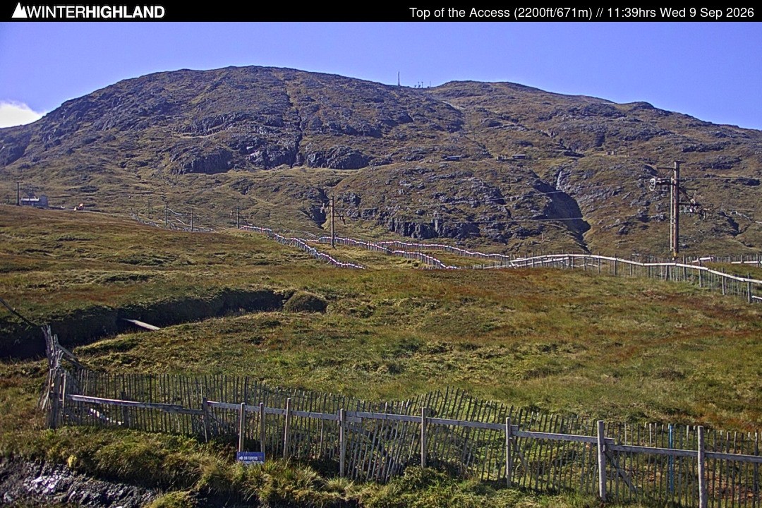 Archived image Webcam Glencoe Mountain - Scotland - Chairlift