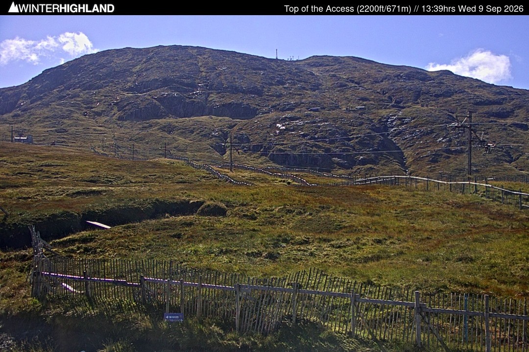 Archived image Webcam Glencoe Mountain - Scotland - Chairlift