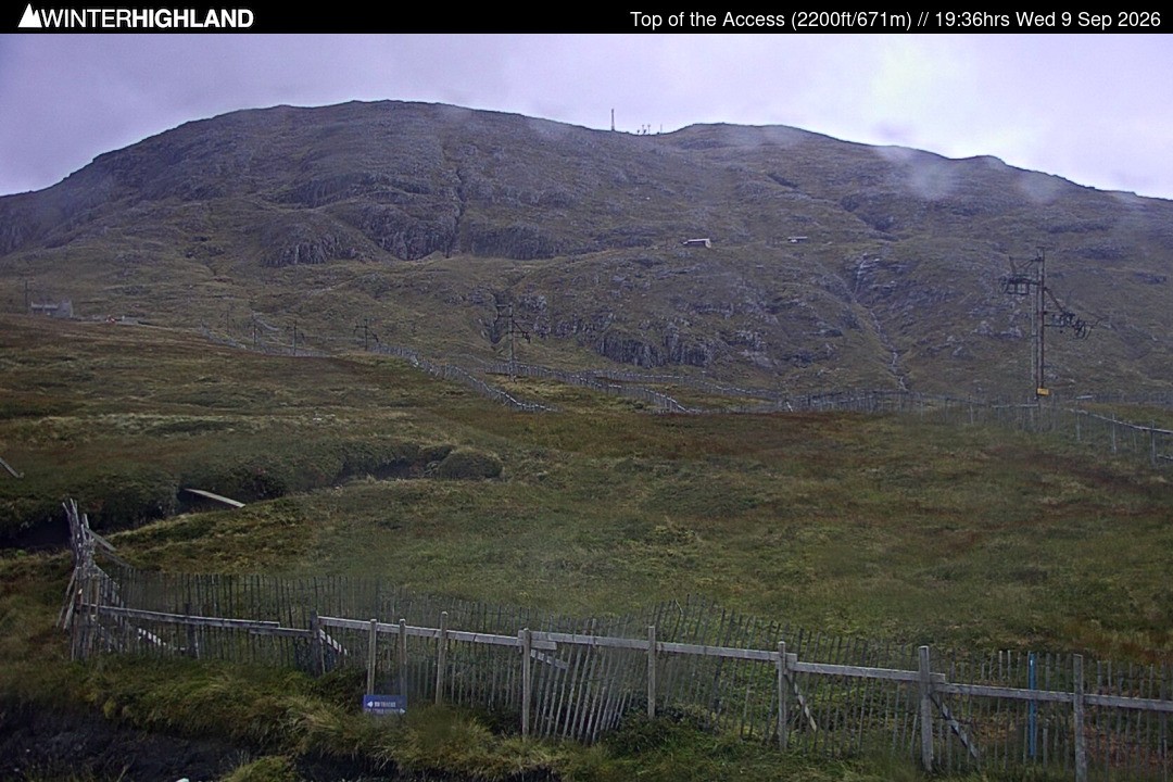Archived image Webcam Glencoe Mountain - Scotland - Chairlift