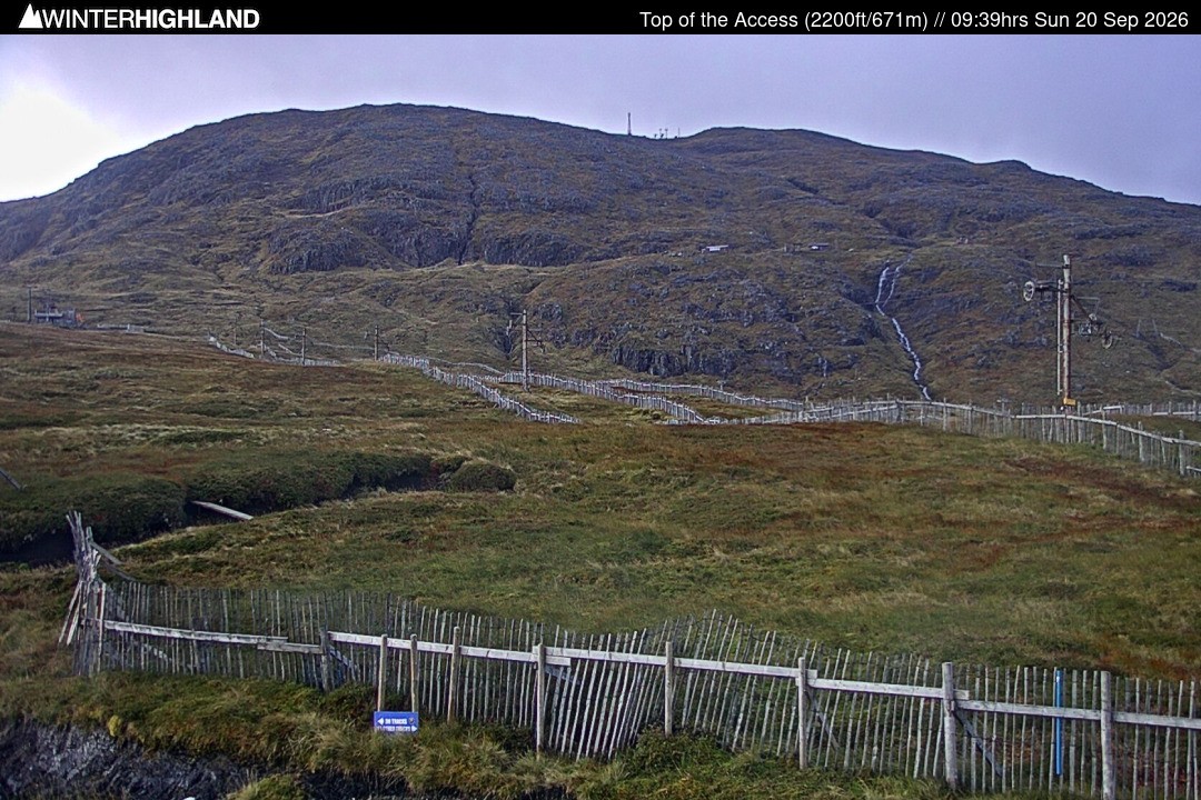 Archived image Webcam Glencoe Mountain - Scotland - Chairlift