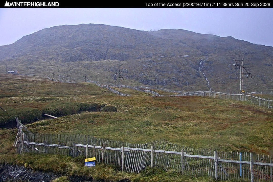 Archived image Webcam Glencoe Mountain - Scotland - Chairlift