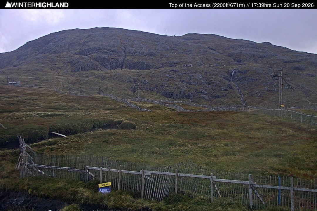 Archived image Webcam Glencoe Mountain - Scotland - Chairlift