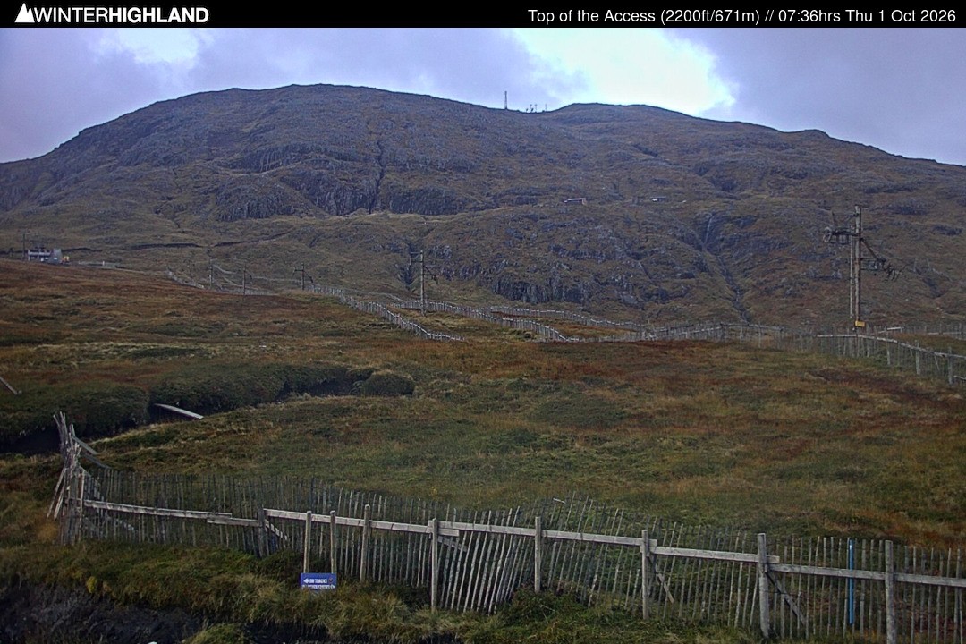 Archiv Foto Webcam Glencoe Mountain - Schottland - Sessellift